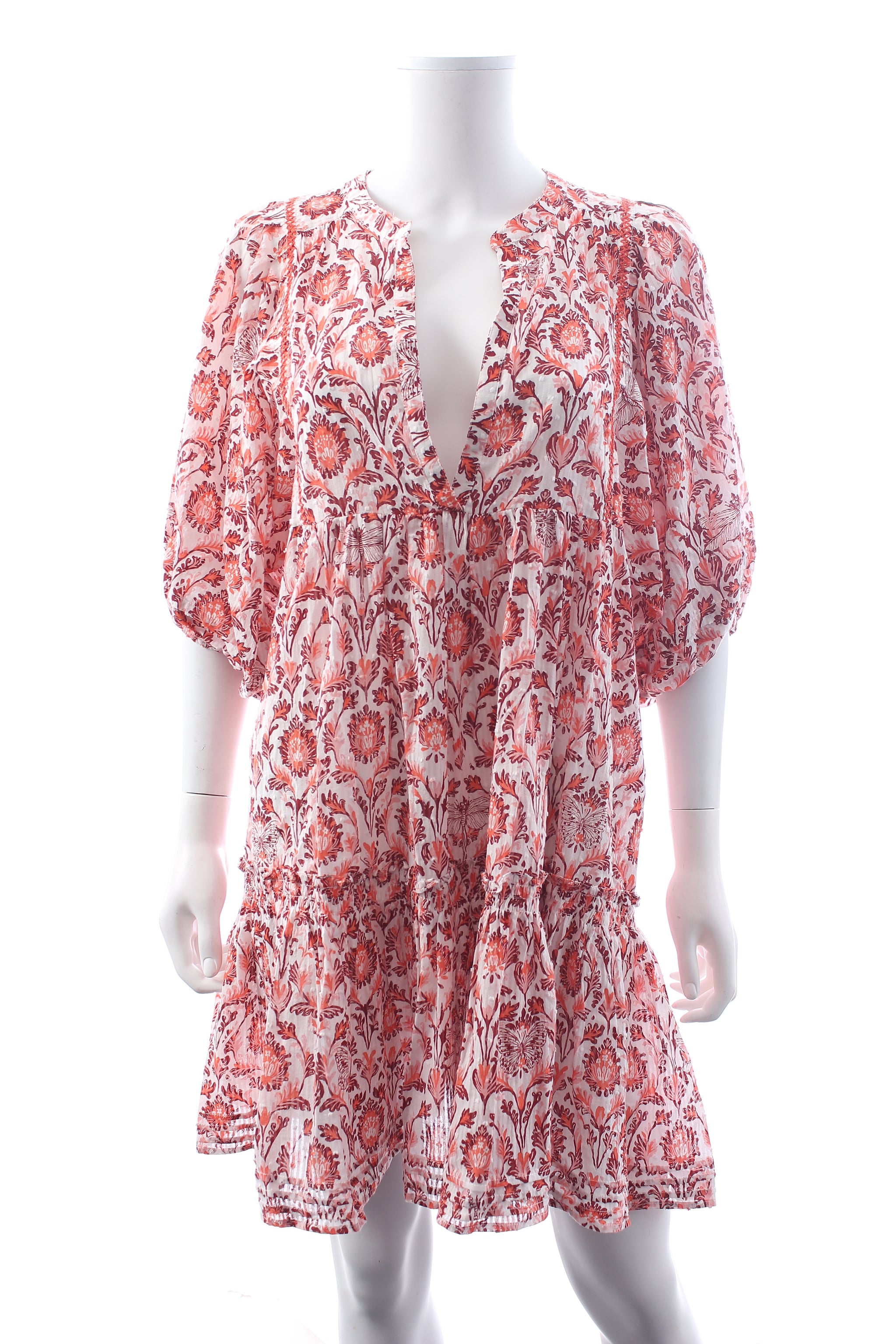 Poupette St Barth Aria Cotton Printed Mini Dress - Closet Upgrade