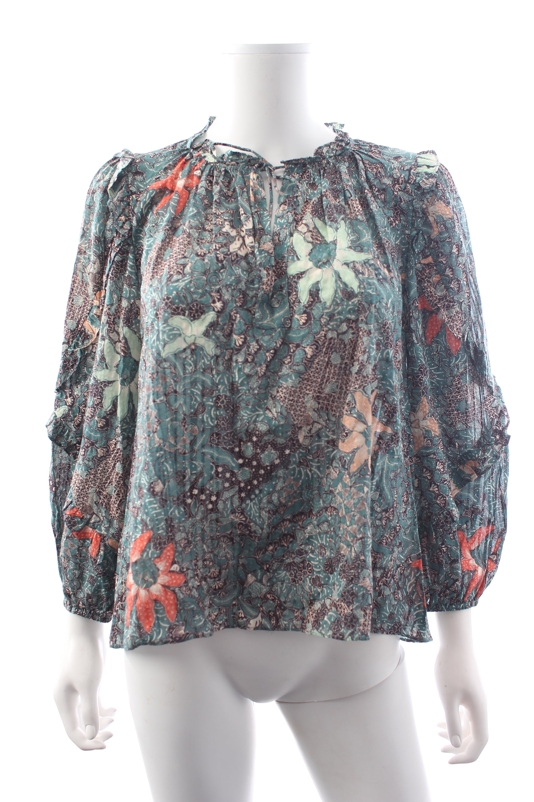 Ulla Johnson Manet Printed Cotton-Blend Blouse - Closet Upgrade
