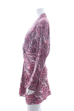 Zadig & Voltaire Rozo Wild Snake Printed Silk Dress