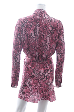 Zadig & Voltaire Rozo Wild Snake Printed Silk Dress