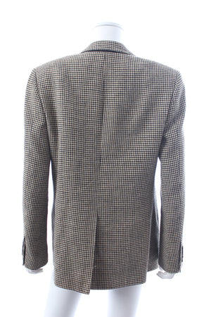 Celine Houndstooth Single-Breasted Blazer