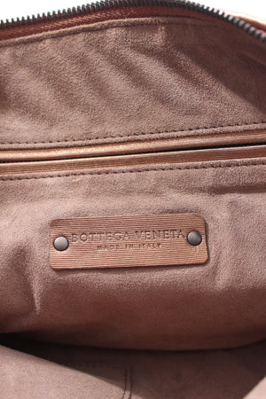 Bottega Veneta Nodini Intrecciato Metallic Leather Crossbody Bag