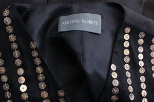 Alberta Ferretti Medal Embroidered Waistcoat - Fall/Winter '24 Midnight in Paris Collection