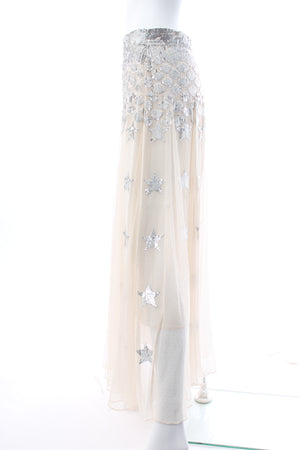 Temperley London Starlet Sequin-Embellished Tulle Maxi Skirt