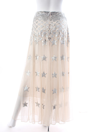 Temperley London Starlet Sequin-Embellished Tulle Maxi Skirt