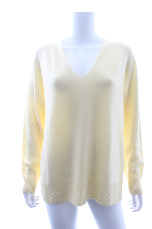 Vince Wool and Cashmere-Blend V-Neck Sweater