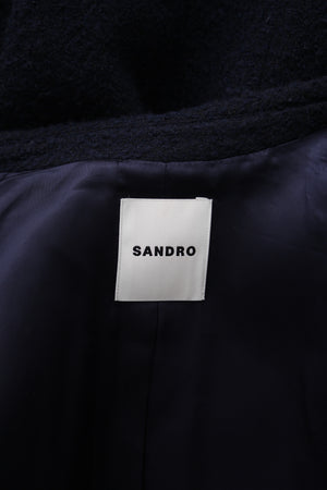 Sandro Flufy Bouclé Double-Breasted Coat