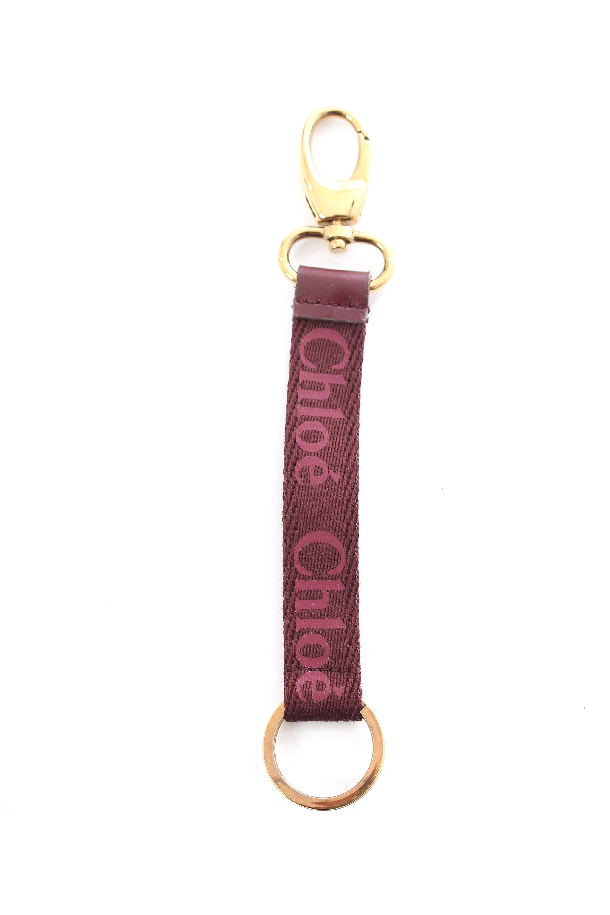 Chloe Logo Strap Keyring