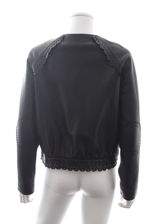 Mulberry London Scalloped Leather Jacket