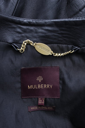 Mulberry London Scalloped Leather Jacket