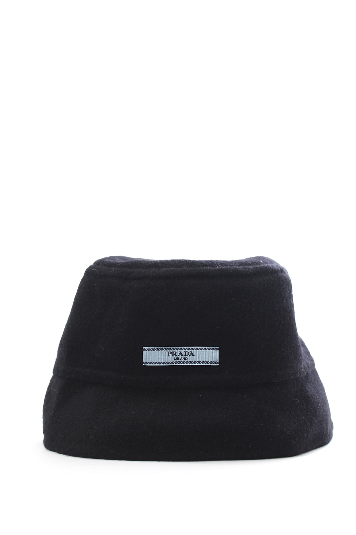 Prada Logo-Patch Cashmere Bucket Hat
