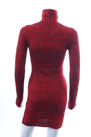 Missoni Sequin-Embellished Turtleneck Knit Mini Dress