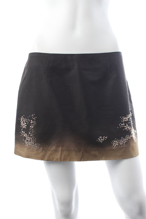 16Arlington Haile Ombre Embellished Mini Skirt