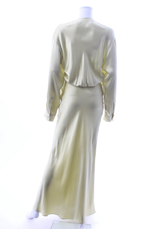 Christopher Esber Triqueta Tie-Front Silk Satin Maxi Dress