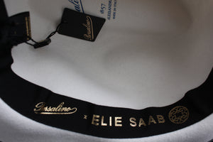 Elie Saab X Nila Borsalino Logo Belt Embellished Felt Hat