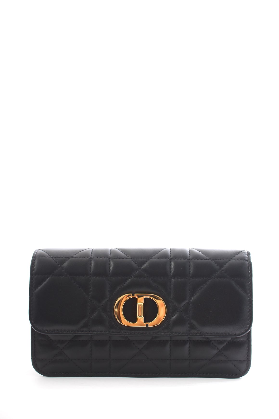 Dior Miss Caro Macrocannage Lambskin Leather Bag with Chain