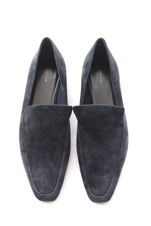 The Row Pointed Suede Loafers