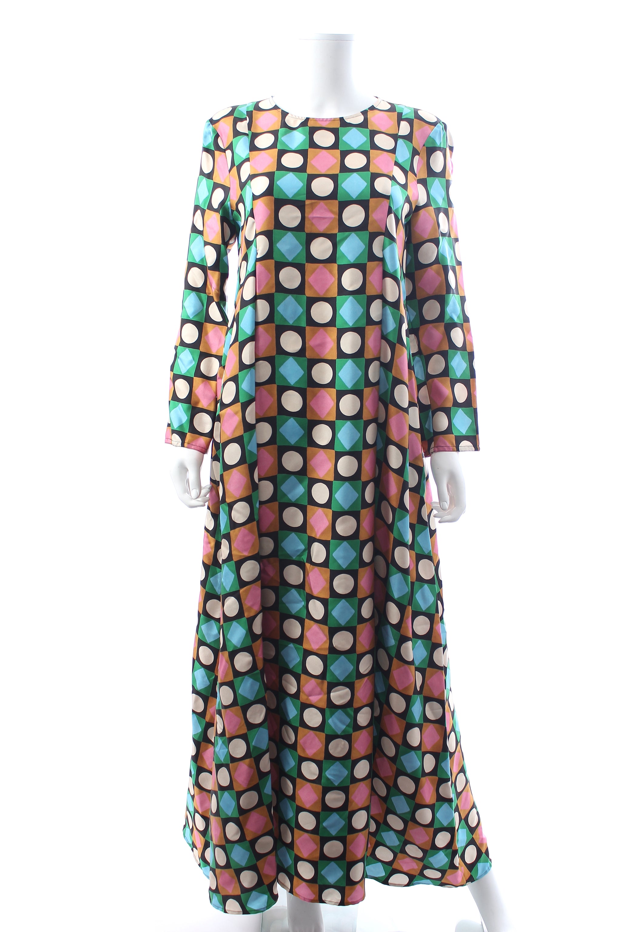 La Double J Trapezio Silk Printed Maxi Dress