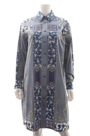 Etro Oversized Printed Cotton Shirtdress