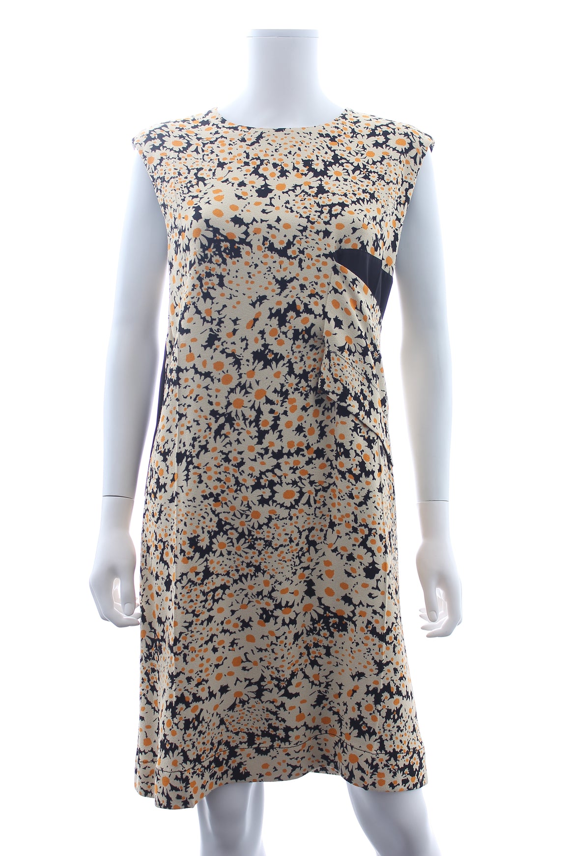 Celine Daisy Printed Crepe Dress - Runway Collection