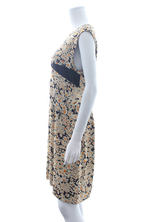 Celine Daisy Printed Crepe Dress - Runway Collection