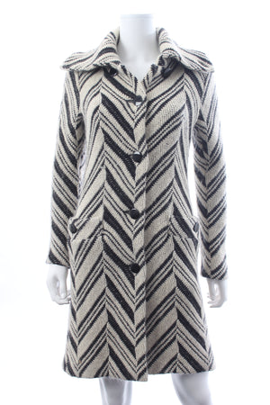 Missoni Wool and Mohair-Blend Zig-Zag Knit Coat