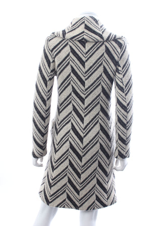 Missoni Wool and Mohair-Blend Zig-Zag Knit Coat