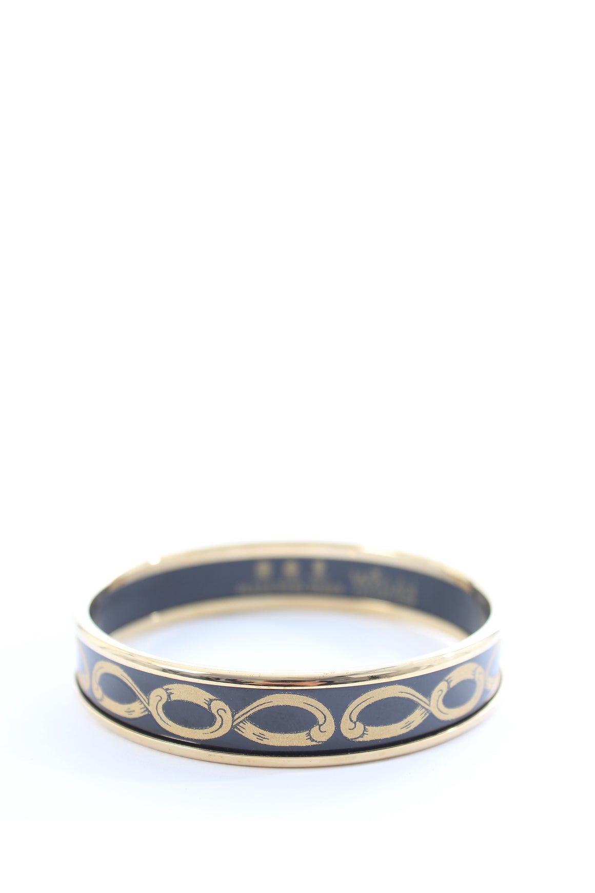 Halcyon Days Gold Enamel Bangle