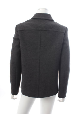 Prada Wool-Knit Single-Breasted Jacket