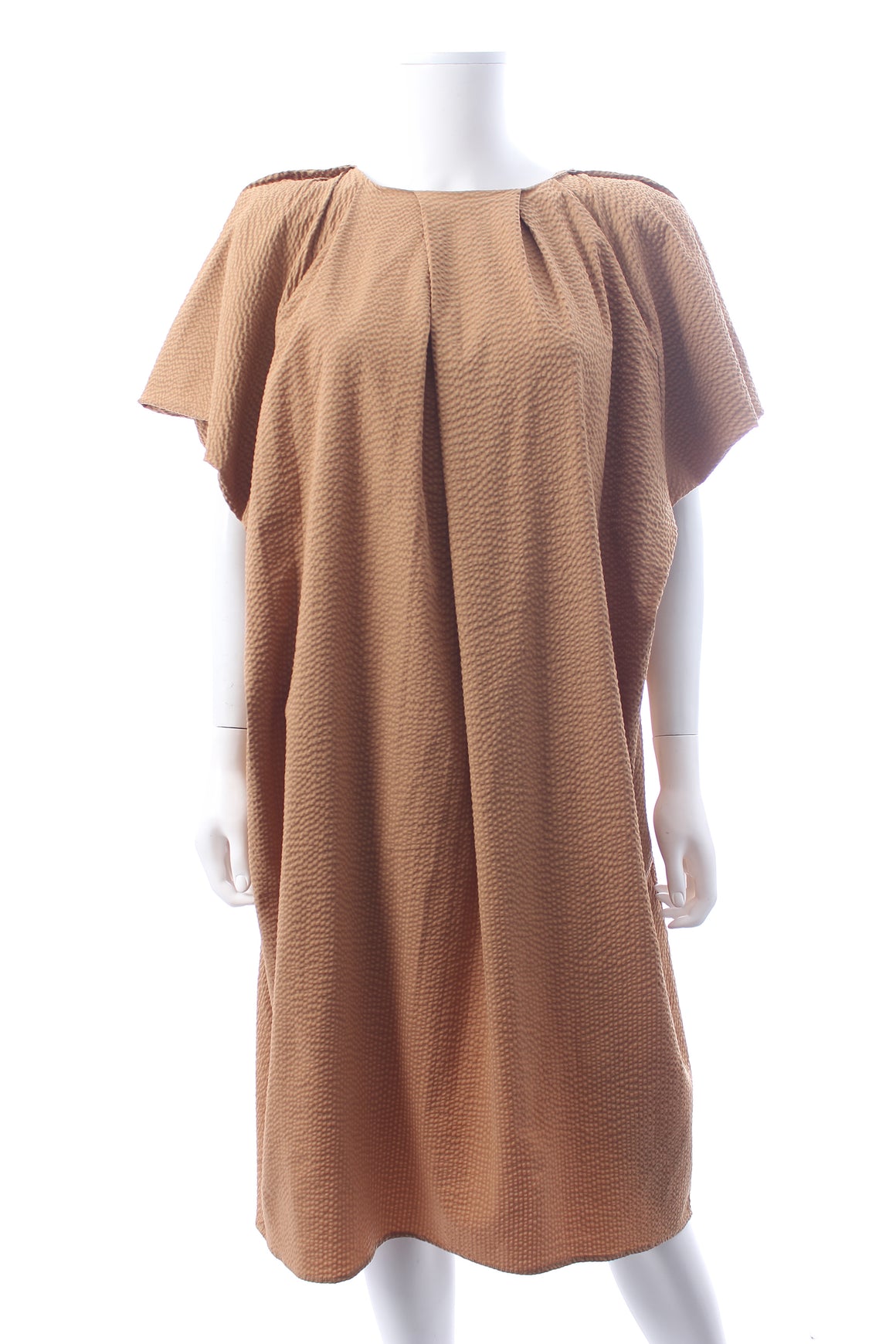 Dries Van Noten Draped Textured Cotton-Blend Dress