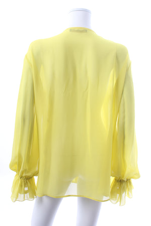 Roberto Cavalli Embellished Silk-Chiffon Blouse