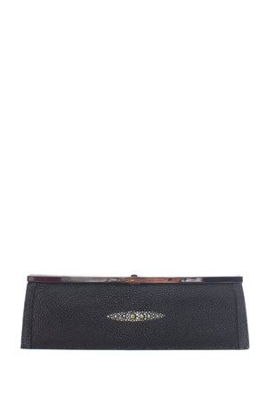 Philip Treacy Stingray Leather Clutch Bag