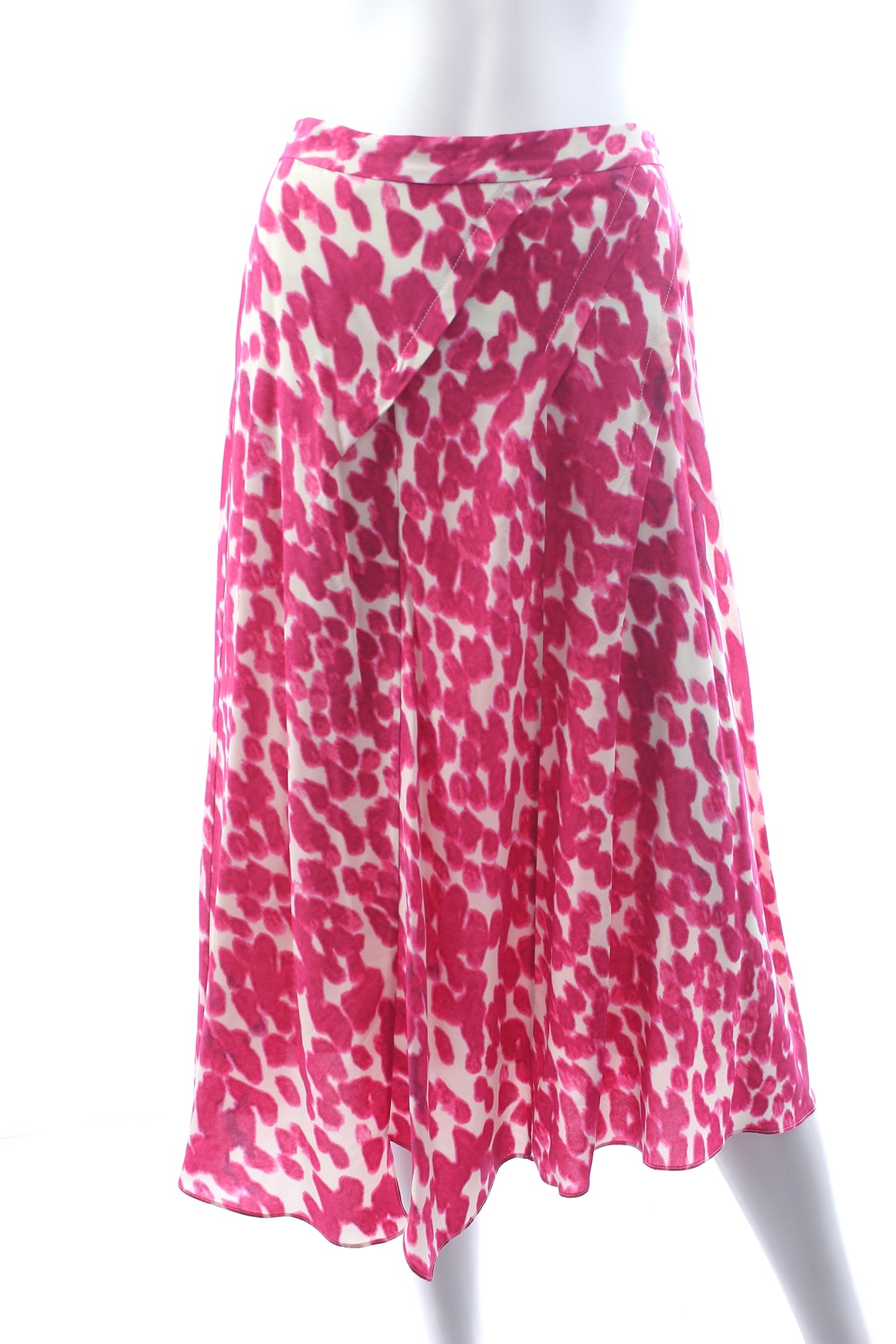 Isabel Marant Casia Silk Printed Pleated Midi Skirt