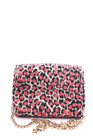 Jimmy Choo Ava Printed Pony Hair and Leather Crossbody Bag