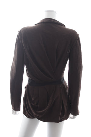 Lanvin Ribbon-Trimmed Merino Wool Jacket