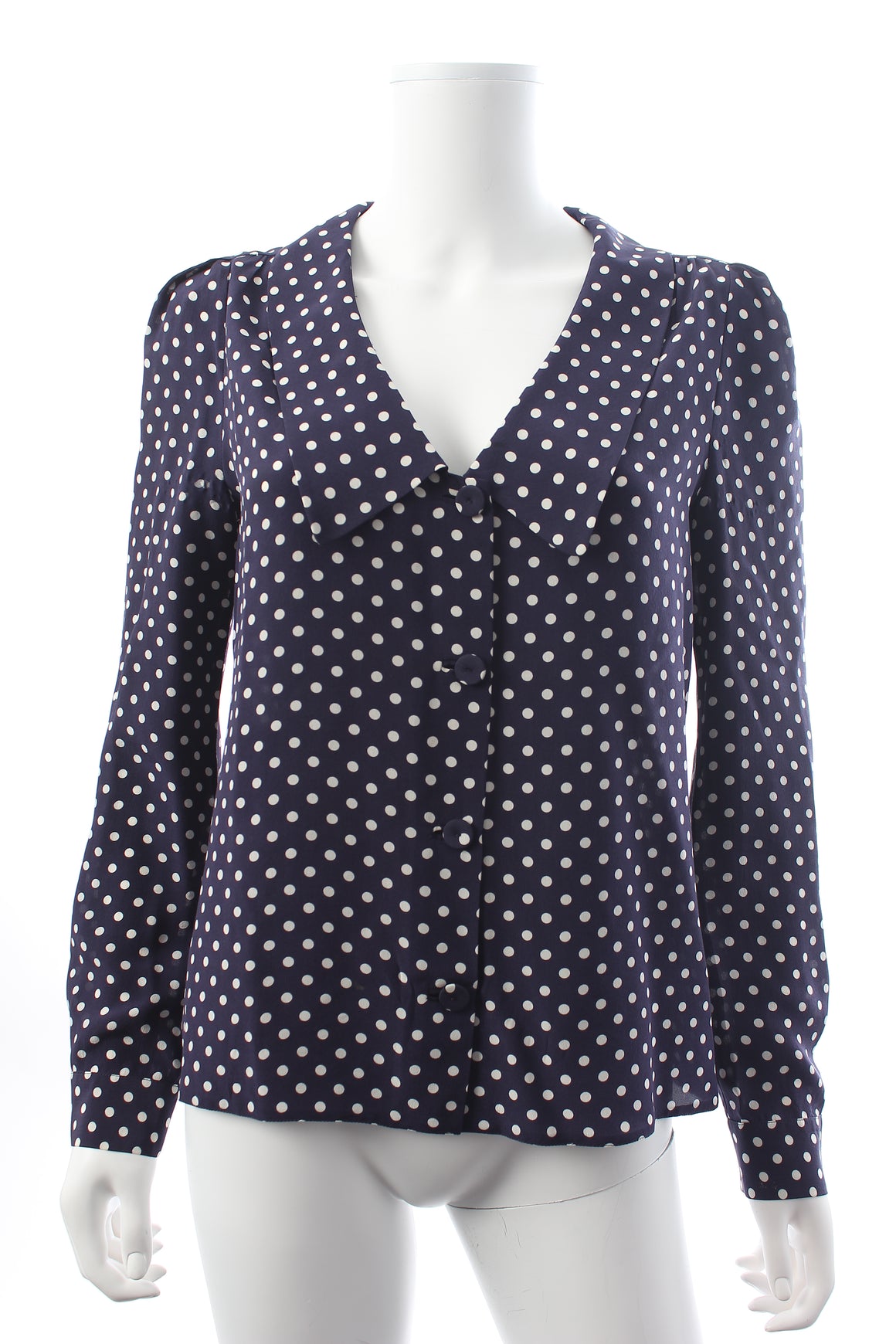 Prada Silk Polka Dot Blouse