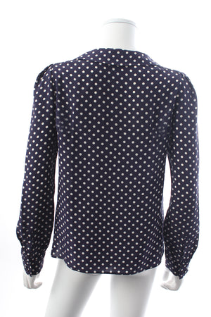 Prada Silk Polka Dot Blouse