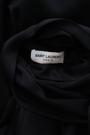 Saint Laurent Satin Pussy Bow Blouse - Current Season