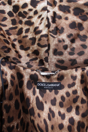 Dolce & Gabbana x Kim Oversized Leopard Printed Faux Fur Coat