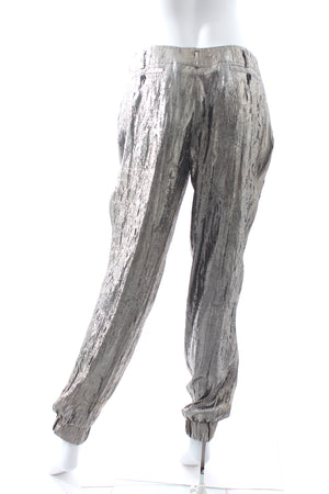 Michael Kors Collection Metallic Silk-Blend Trousers