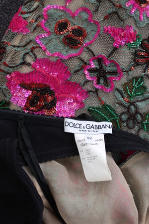 Dolce & Gabbana Sequin Embellished Corset Top