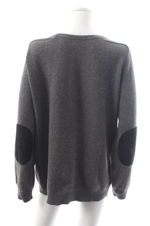 Saint Laurent Elbow Patch Cashmere Sweater