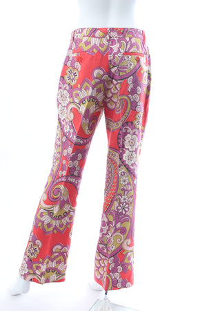 Etro Printed Silk Trousers