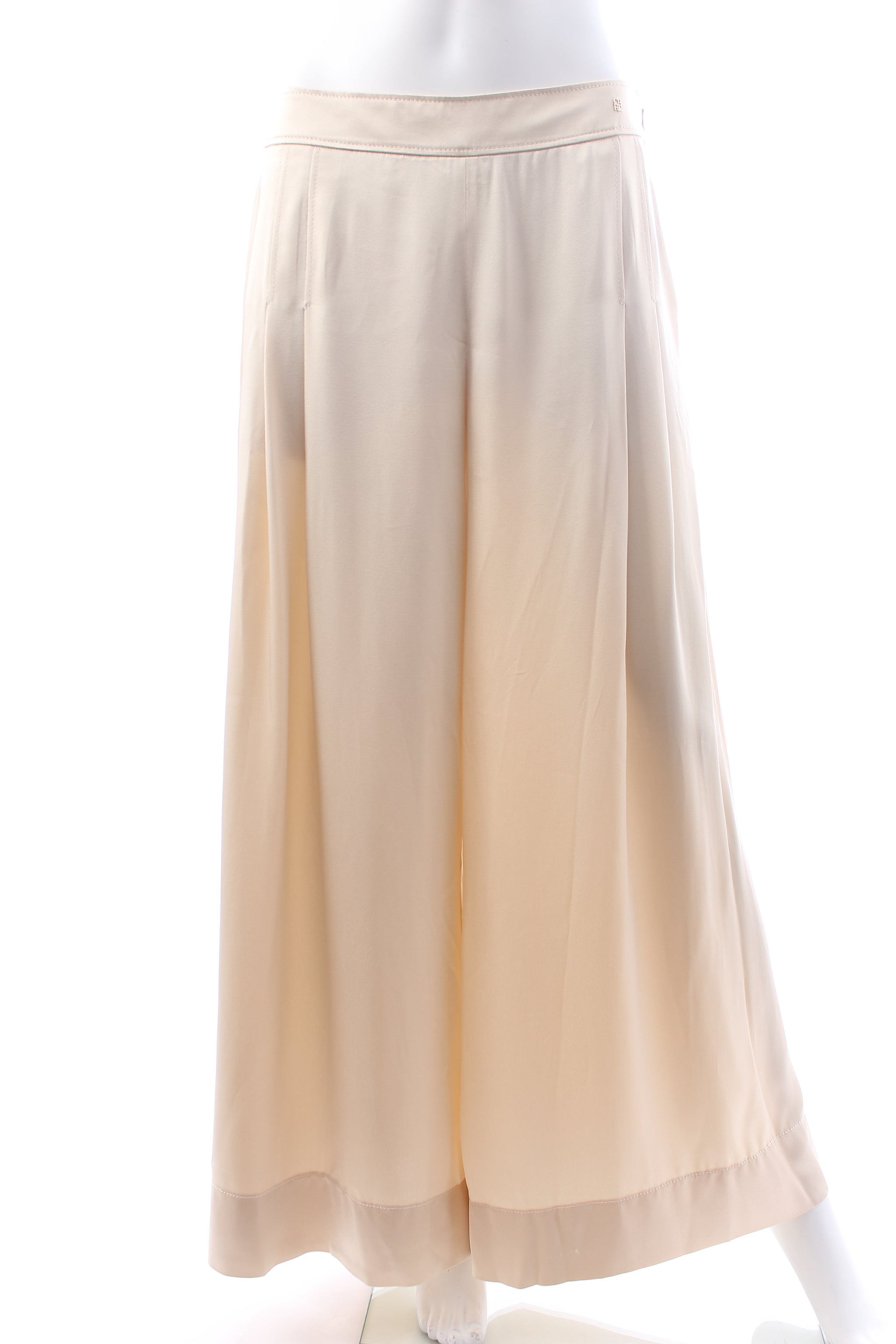 CH Carolina Herrera Satin Crepe A-Line Trousers