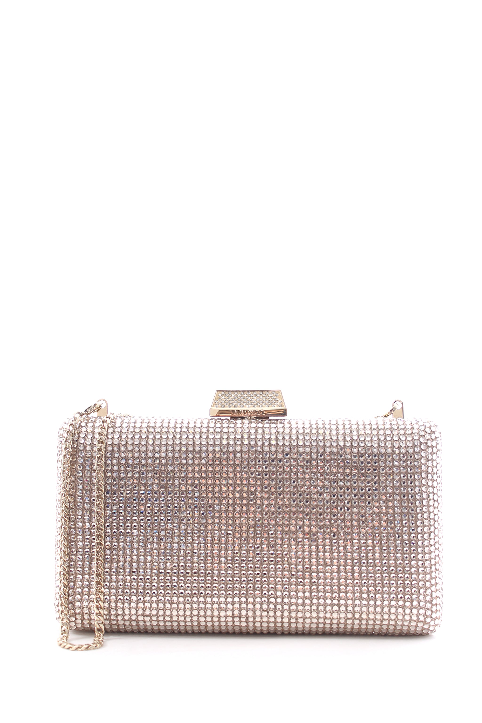 Jimmy Choo Clemmie Crystal Embellished Clutch Bag