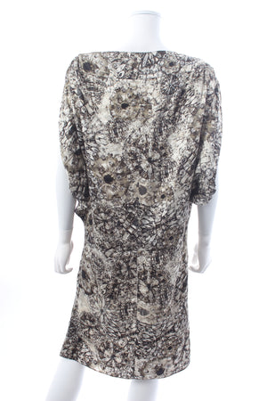 Givenchy Diamond Printed Silk-Satin Dress