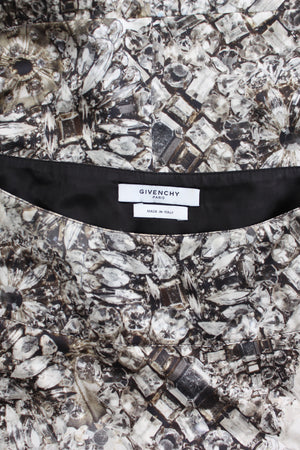 Givenchy Diamond Printed Silk-Satin Dress