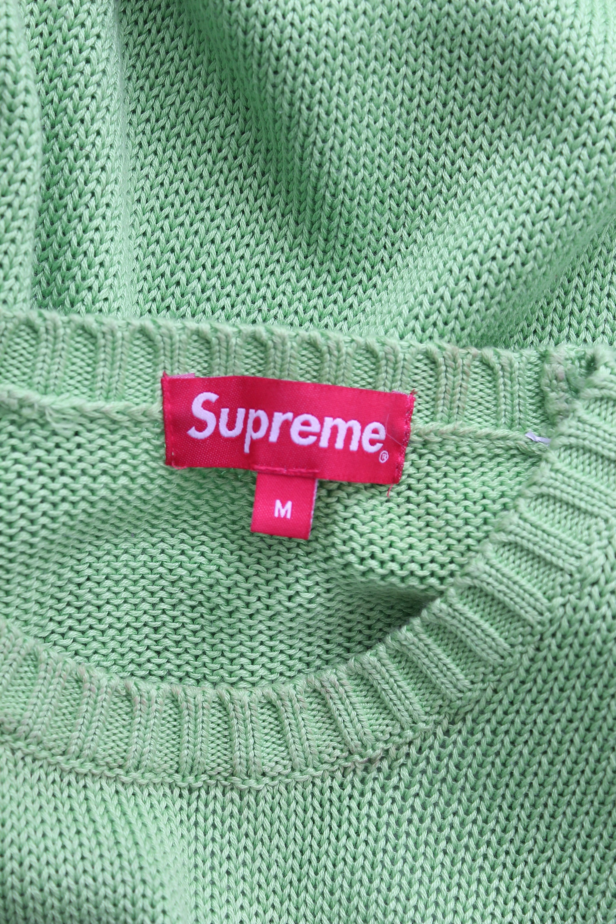 Supreme Logo Back Cotton Knit Sweater - Closet Upgrade