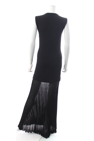 Toteme Plissé Knitted Evening Maxi Dress