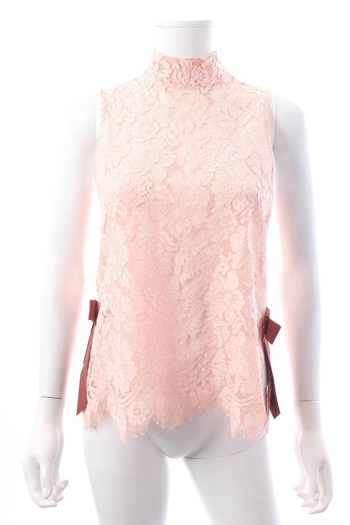 Ganni Duval Lace Sleeveless Top